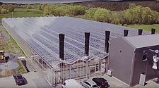 Aerial photo of the sludge drying plant in Bayreuth